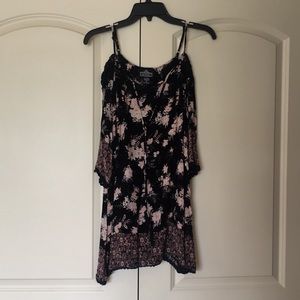 Floral Cold Shoulder Dress